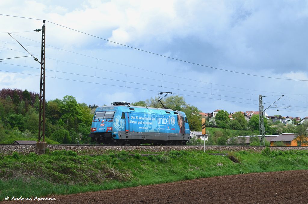 101 016 auf Lz nach Stuttgart durch Ebersbach/Fils [IC 119]. (06,05,2012)