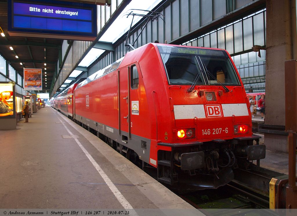 146 207-6 im Stuttgart Hbf. (23,07,2010)