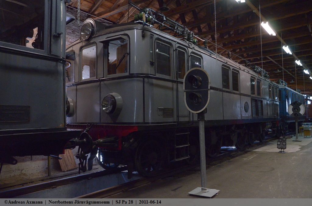 Elektrolokomotive SJ Pa28 fr die Personenzge ab 1914 auf der Malmbanan. (14,06,2011)