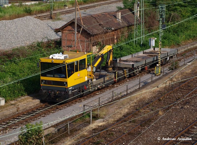 Gleiskraftwagen BAMOWAG 54.24 mit Aufbau von Robel am Gterbahnhof Untertrkheim. (28.06.2009)