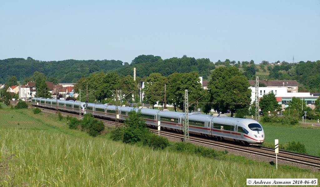 ICE 611 von Stuttgart kommend auf dem Weg nach Mnchen. (05,06,2010)