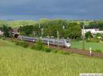 auslandische-triebzuge Dem Regen hinterher fuhr der TGV 9575, als er gerade an Reichenbach/Fils vorbei durch ein Sonnenloch fuhr. (30,05,2010)