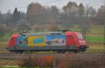 BR 101 101 001 'Klagenfurt' auf ihrer fahrt durch Ebersbach/Fils als Lz nach Ulm um dort den IC 118 zu �bernehmen. (16,11,2011)