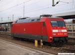 Abgestellt und Abgeb�gelt steht 101 118-8 im Stuttgarter Hbf auf ...