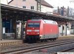 101 100-6 als Lz von Ulm nach Stuttgart fahrend. (17,03,2010) ...