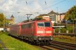 BR 111 mit Zugen 111 122 mit RE 4 / Wupper-Express Dortmund - Aachen, bei Wuppertal-Steinbeck n�chster Halt ist Wuppertal-Vohwinkel. (19,10,2011)