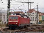 BR 120 120 105-2 als Lz durch Esslingen am Neckar nach Stuttgart. (25,10,2010)