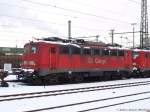 BR 140 Abgestellte 140 834-3 im Bf Plochingen. (13,02,2010)