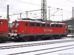 Abgestellte 140 810-3 im Bf Plochingen. (13,02,2010)  ...
