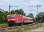143 071 mit RB 19334 auf dem Weg von G�ppingen ...