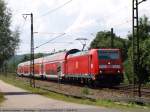 BR 146 mit Zugen Auf dem Weg nach Lindau Hbf mit 146 219 bei Plochingen. (13,07,2010)