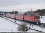 br-1462-traxx-p160-ac2 146 208 mit RE 19214 von Donauw�rth nach Stuttgart bei Ebersbach/Fils. (19,12,2010)