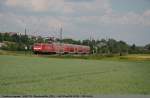 br-1462-traxx-p160-ac2 Wenn es scheint als ob gar nichts f�hrt, ist selbst eine 146 225 mit ihrem RE 19226 auf ihrem Weg von Donauw�rth �ber Stuttgart nach Mosbach-Neckarelz hier bei Ebersbach/Fils eine Bereicherung. (04,06,2011)