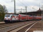 br-1462-traxx-p160-ac2 146 227-4 ist mit RE 19224 von Ulm �ber Plochingen nach Stuttgart unterwegs um danach als RE 19174 weiter nach Mosbach-Neckarelz zu fahren. (12,04,2010)