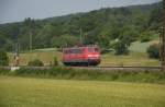 BR 151 Als Lz (Tfzf) f�hrt 151 064 in Richtung Stuttgart durch Ebersbach/Fils. (05,06,2011)