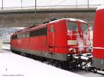 Auf Gleis 16 abgestellt 151 129-4 + 151 014-8 + ...
