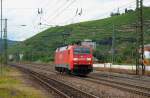 BR 152 152 073 auf Tfzf durch Esslingen am Neckar nach Plochingen um dort einen G�terzug zu �bernehmen. (15,08,2011)