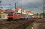 152 110 mit KLV durch Esslingen am Neckar in Richtung ...