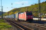 BR 152 152 049 mit LKW-Walter in Richtung M�nchen durch Esslingen am Neckar. (26,10,2011)