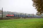 152 065 mit LKW-Walter durch Ebersbach/Fils in Richtung Stuttgart/Kornwestheim. (09,11,2011) ...