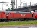 BR 152 152 042-8, 152 049-3 und 182 356-3 stehen f�r weitere Arbeiten in Plochingen bereit. (21,05,2010)