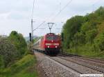 BR 181 mit Zugen 181 223 mit IC 2265 nach Salzburg bei Gingen/Fils. (16,05,2010)