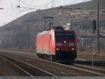 BR 185 185 062 auf Tfzf von Stuttgart kommend in Richtung Plochingen/Ulm/M�nchen. (04,03,2011)