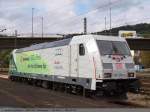 BR 185 185 389-4 beehrt den S�ddeutschen Raum in Plochingen. Abgestellt zwischen Gleis 5 und 6 im Bf Plochingen. (15,09,2010)
