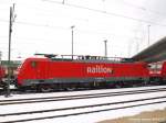 BR 189 189 061-5 steht mit 185 260-7  und den seit Freitag ruhenden 140 am Gleis 16. 185 203 hat  die runde verlassen und setzt sich vor leere Falns ums sie abzufahren. (15,02,2010)