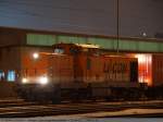 Locon`s 212 f�hrt 15 Containerwagen an die EVB 185 680 ...