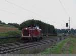 br-211-db-v-100 V 100 1041 der NeSA von ? nach Rottweil als 93552 zum „Mobil ohne Auto“ bei Ebersbach/Fils um 19:11 Uhr. (18,09,2010)