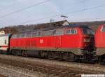 Die Zweite Lok 218 488-5 mit ihrem IC 2013. (17.03.2010) ...