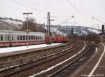 BR 218 mit Zugen Ohne gro�e Ank�ndigung f�hrt IC 2013 mit +35 und drei 218 [218 193, 218 458, 218 823] um 15:35 Uhr durch den Bf. Untert�rkheim mit Ziel Obersdorf. (02,02,2010)