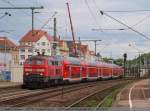 218 496-8 und Schwesterlok 218 439-8 fahren von Lindau nach ...