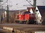 BR 290 290 633-7 f�hrt in den Gbf Untert�rkheim um Nachschub f�r den Stuttgarter Hafen-Umschlagbahnhof zu hohlen. (24,03,2010)
