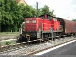 BR 294 294 721-6 unterst�tzt am Zugende die 218 193-1 mit seinem 56106 aus Oberlenningen auf der weiterfahrt durch den Bhf Wendlingen/Neckar mit dem Ziel Plochingen.  (22,05,2009)