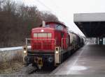 BR 294 Wartet auf die RB 13926 um weiter nach Oberlenningen zu fahren hier im Bf. Kirchheim/T mit 294 779 FZT 56105. (17,12,2009)