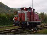 Rangierfahrt der 364 449 von DB-Schienen auf das Gel�nde der ...