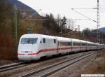 br-401-ice-1 ICE 516 bei Gingen(Fils) von M�nchen Hbf auf dem weg �ber Stuttgart Hbf nach Dortmund Hbf. (27,03,2010)