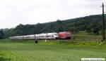 Zwischen Reichenbach/Fils und Ebersbach treffen sich versp�teter ICE 3 als ...