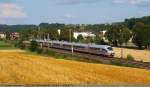Ein Triebwagen ICE 3 solo auf der Filsbahn um 18:45 ...