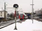 br-426 RB 13912 nach Kornwestheim Pbf  steht ab-fahrbereit am Bf Stuttgart-Untert�rkheim am Gleis 2. (17,02,2010)
