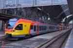 br-427-stadler-flirt-3-teilig Auf Gleis 11 stehen 427.042 und 429.?? der HLB zur Abfahrt nach Siegen als HLB24966 bereit. (19,12,2011)
