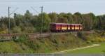br-465 Am Tag des offenen Denkmals fuhr der ET 65 005 als Sdz 36593 das erste mal von Kornwestheim nach Kirchheim unter Teck hier zwischen Wernau und Wendlingen am Neckar. (12,09,2010)