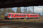 br-628 628 440 abgestellt im Vorfeld des Hbf Darmstadt. (13,12,2011)