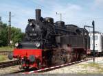 BR 75 MBG Karlsruhe 75 1118 (Fabriknummer 2150). [Baujahr - 1921 ; Typ - Pt 35.16; Bauart - 1'C1'h2] der Ulmer Eisenbahnfreunde e.V. (UEF) im Bf Amstetten(W�rtt) beim Umsetzen. (11,09,2010)