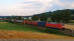 152 150-9 f�hrt mit einem Containerzug von M�nchen kommend in ...