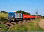 containerzuge Eine G 2000 mit Containerzug auf dem Weg in Richtung Stuttgart bei Ebersbach/Fils. (19,08,2010)