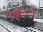 218 499-2 nach Oberlenningen mit Zwischenhalt in Kirchheim/Teck - tlingen (05.01.2009)