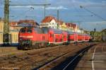BR 218 mit Zugen/164847/218-409-und-218-439-ziehen 218 409 und 218 439 ziehen ihren IRE 4244 von Lindau nach Stuttgart durch Esslingen am Neckar. (26,10,2011)